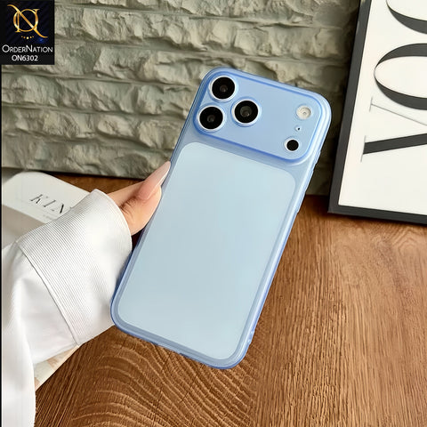 iPhone 18 Pro Max Cover - Blue - Premium Frosted Phone Case with Raised Camera Protection, Shockproof Edges & Full Back Coverage