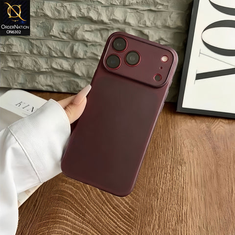 iPhone 17 Pro Max Cover - Cherry - Premium Frosted Phone Case with Raised Camera Protection, Shockproof Edges & Full Back Coverage