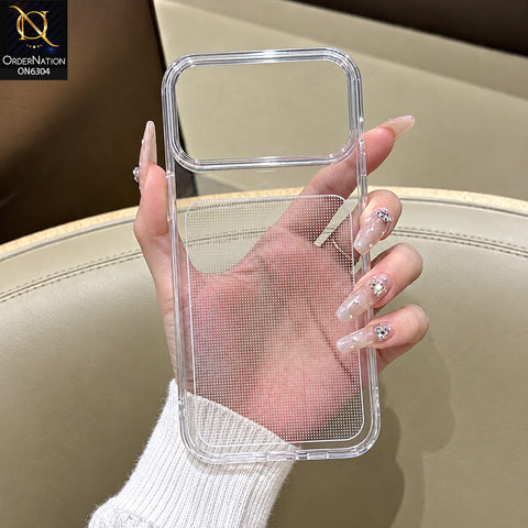 iPhone 17 Pro Max Cover - Transparent - Premium Clear Phone Case with Dotted Textured Back Panel, Raised Camera Protection and Shockproof Protective Edges