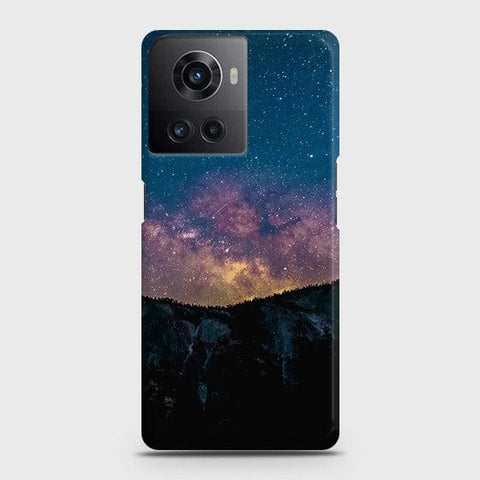 OnePlus 10R Cover - Matte Finish - Embrace Dark Galaxy  Trendy Printed Hard Case with Life Time Colors Guarantee ( Fast Delivery )