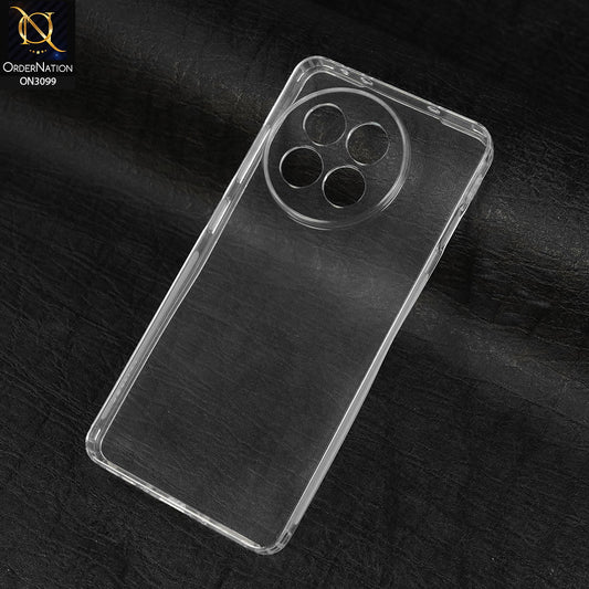 OnePlus Ace 5 Pro Cover - Transparent - Soft 4D Design Shockproof Silicone Transparent Clear Camera Protection Case