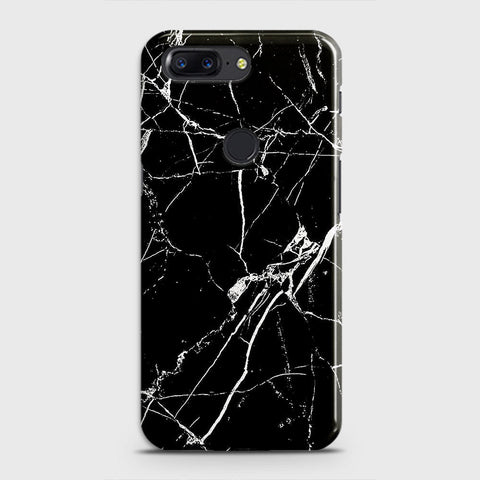 OnePlus 5T Cover - Black Modern Classic Marble Printed Hard Case with Life Time Colors Guarantee (Fast Delivery)