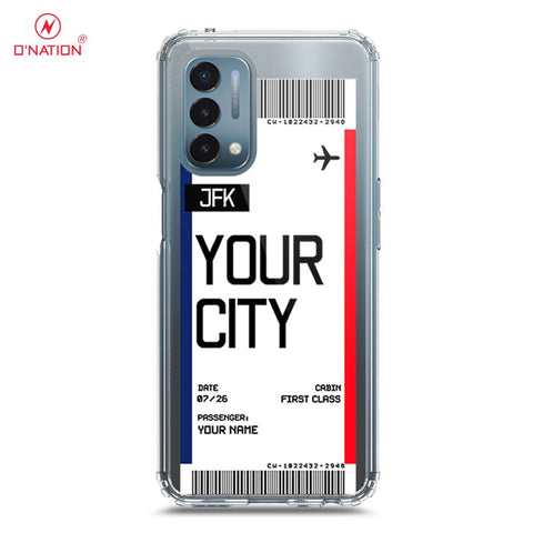 OnePlus Nord N200 5G Cover - Personalised Boarding Pass Ticket Series - 5 Designs - Clear Phone Case - Soft Silicon Borders