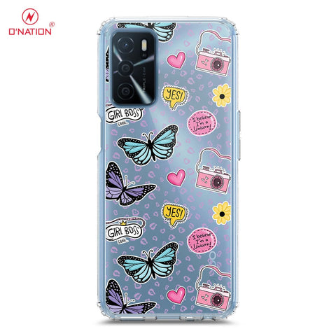 Oppo A55 5G Cover - O'Nation Butterfly Dreams Series - 9 Designs - Clear Phone Case - Soft Silicon Borders
