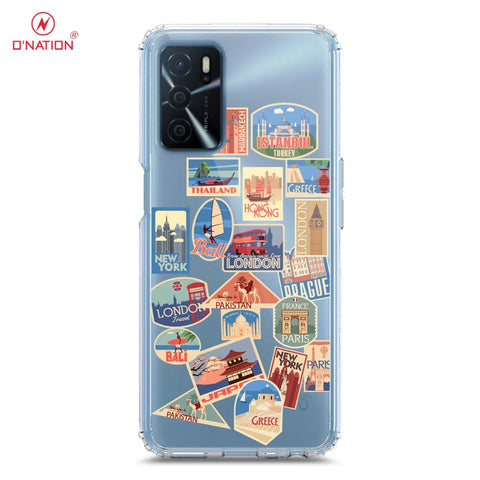 Oppo A54s Cover - Personalised Boarding Pass Ticket Series - 5 Designs - Clear Phone Case - Soft Silicon Borders