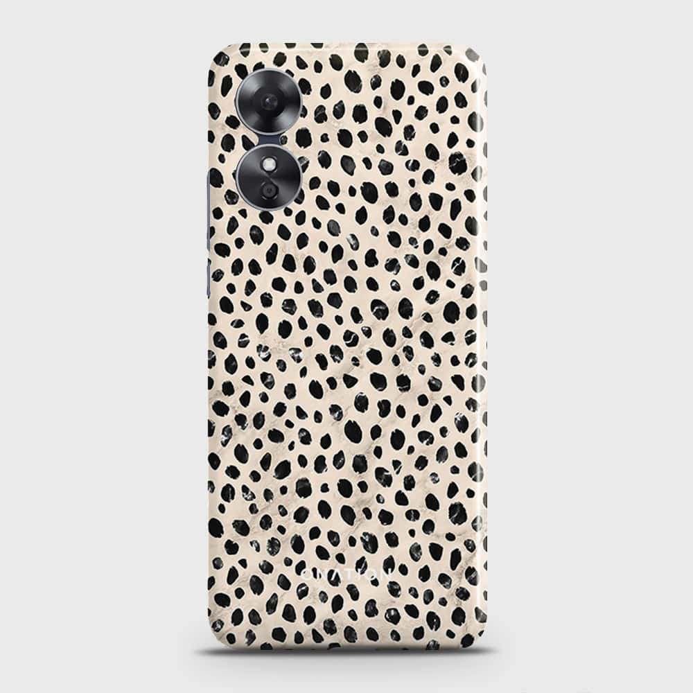 Oppo A17  Cover - Bold Dots Series - Matte Finish - Snap On Hard Case with LifeTime Colors Guarantee (Fast Delivery)