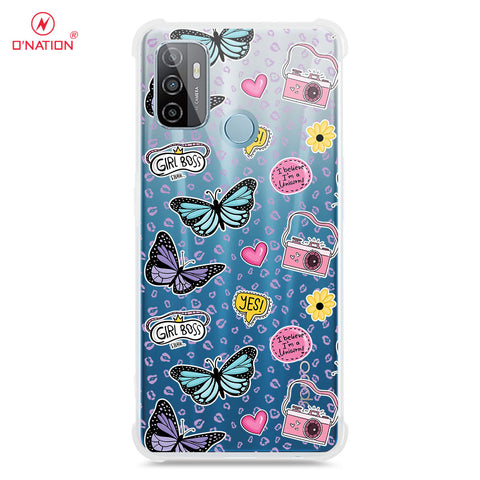 A53s Cover - O'Nation Butterfly Dreams Series - 9 Designs - Clear Phone Case - Soft Silicon Borders