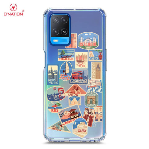 Oppo A54 4G Cover - Personalised Boarding Pass Ticket Series - 5 Designs - Clear Phone Case - Soft Silicon Borders