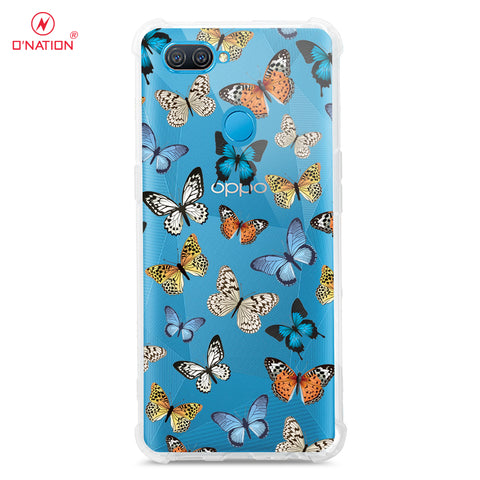 Oppo A8 Cover - O'Nation Butterfly Dreams Series - Clear Phone Case - Shockpoof Soft Tpu Clear Case