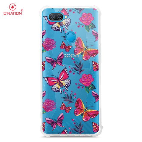 Oppo A8 Cover - O'Nation Butterfly Dreams Series - Clear Phone Case - Shockpoof Soft Tpu Clear Case