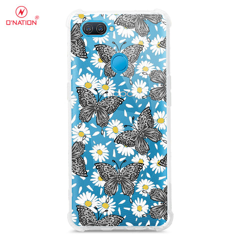 Oppo A8 Cover - O'Nation Butterfly Dreams Series - Clear Phone Case - Shockpoof Soft Tpu Clear Case