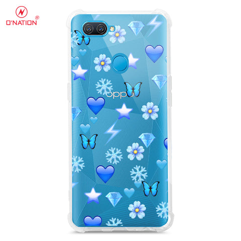 Oppo A7 Cover - O'Nation Butterfly Dreams Series - Clear Phone Case - Shockpoof Soft Tpu Clear Case