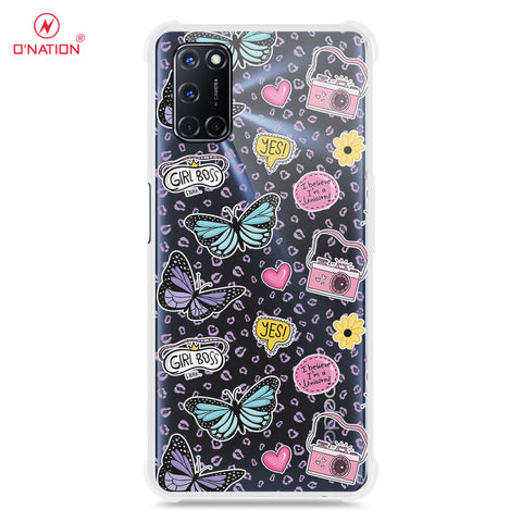 Oppo A72 Cover - O'Nation Butterfly Dreams Series - 9 Designs - Clear Phone Case - Soft Silicon Borders