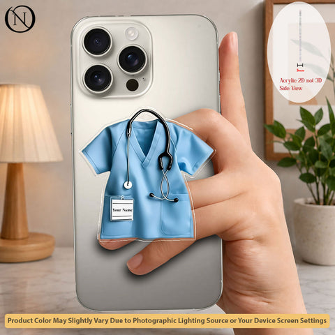 Healthcare Hero - Blue - Phone Grip Holder & Kickstand