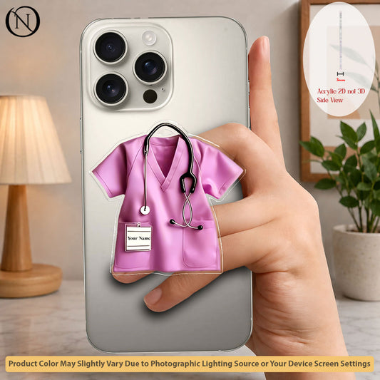 Healthcare Hero - Pink - Phone Grip Holder & Kickstand
