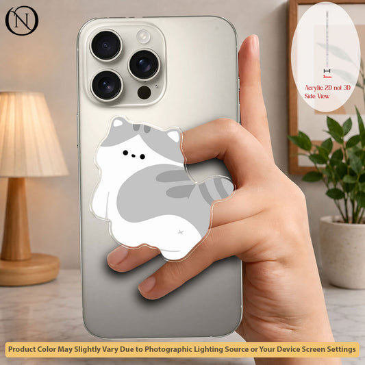 Fluffy Cat - Phone Grip Holder & Kickstand