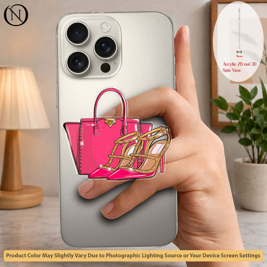 Pink Glam & High Heels - Phone Grip Holder & Kickstand