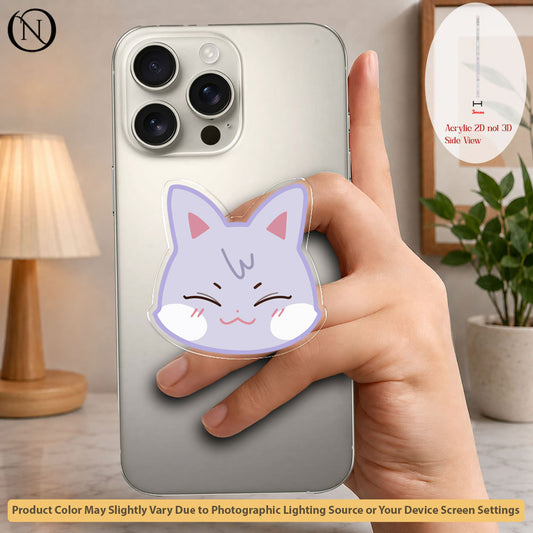 Blushy Kitty - Phone Grip Holder & Kickstand