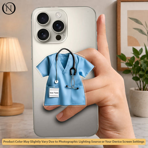 Healthcare Hero - Blue - Phone Grip Holder & Kickstand