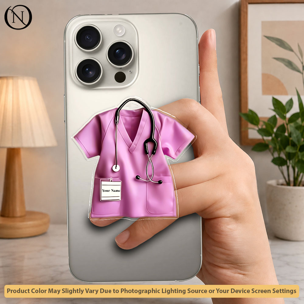 Healthcare Hero - Pink - Phone Grip Holder & Kickstand