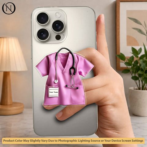 Healthcare Hero - Pink - Phone Grip Holder & Kickstand