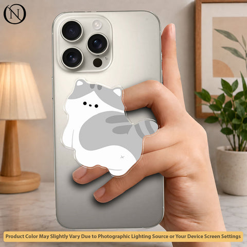 Fluffy Cat - Phone Grip Holder & Kickstand