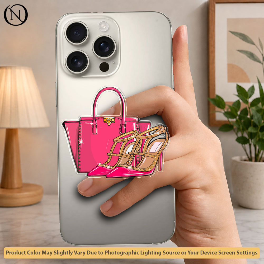 Pink Glam & High Heels - Phone Grip Holder & Kickstand