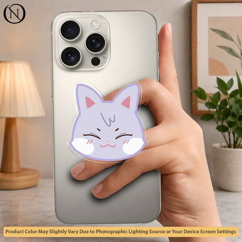 Blushy Kitty - Phone Grip Holder & Kickstand
