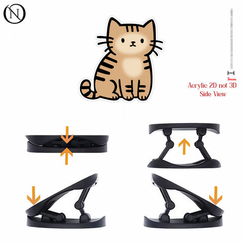 Cute Tabby Cat - Phone Grip Holder & Kickstand