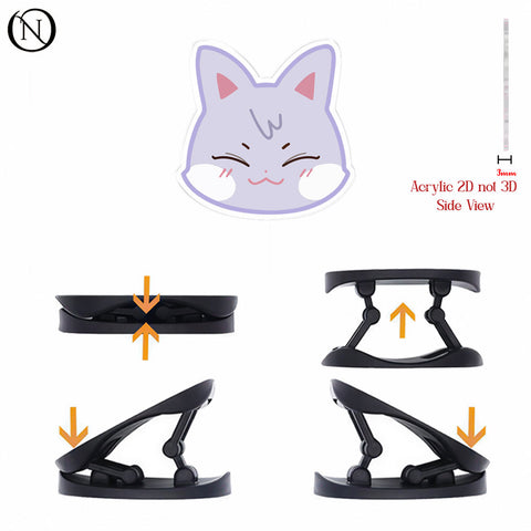 Blushy Kitty - Phone Grip Holder & Kickstand
