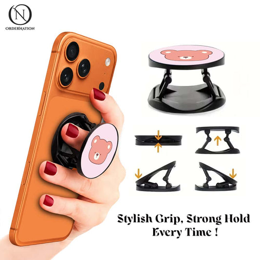 Cartoon Bear - Phone Grip Holder & Kickstand