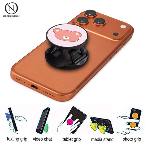 Cartoon Bear - Phone Grip Holder & Kickstand