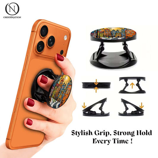 Cityscape Art - Phone Grip Holder & Kickstand