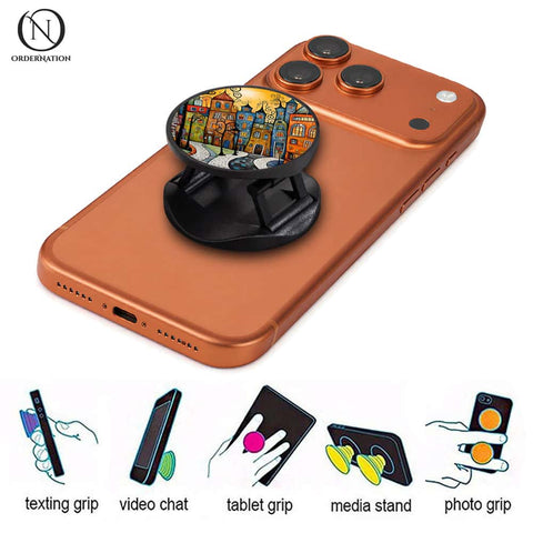 Cityscape Art - Phone Grip Holder & Kickstand