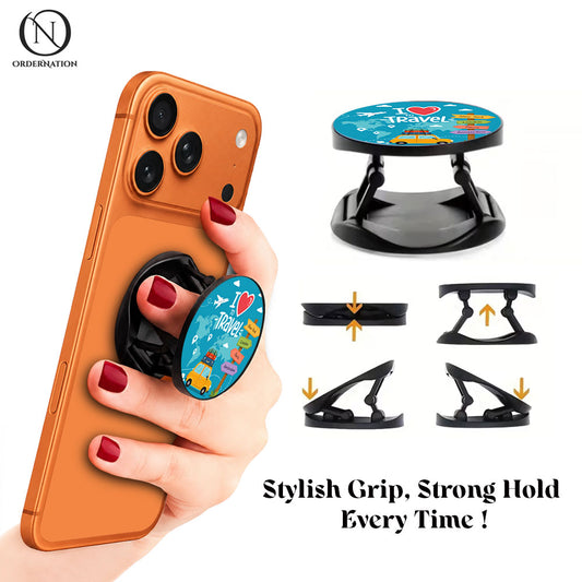 Happy Traveler Series - Phone Grip Holder & Kickstand
