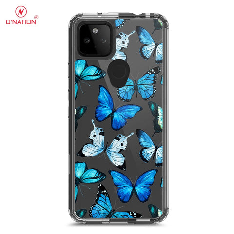 Google Pixel 5a 5G Cover - O'Nation Butterfly Dreams Series - 9 Designs - Clear Phone Case - Soft Silicon Borders