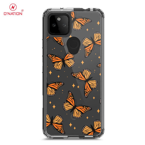 Google Pixel 5a 5G Cover - O'Nation Butterfly Dreams Series - 9 Designs - Clear Phone Case - Soft Silicon Borders