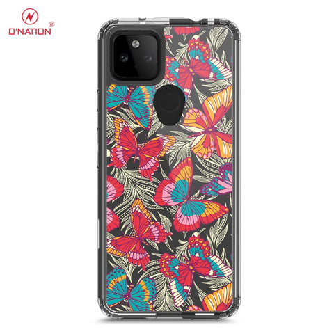 Google Pixel 5a 5G Cover - O'Nation Butterfly Dreams Series - 9 Designs - Clear Phone Case - Soft Silicon Borders