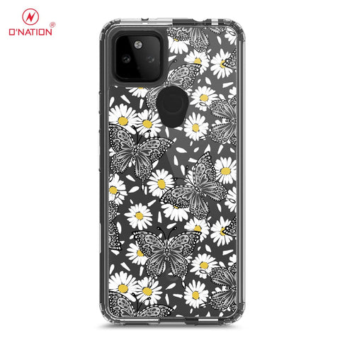 Google Pixel 5a 5G Cover - O'Nation Butterfly Dreams Series - 9 Designs - Clear Phone Case - Soft Silicon Borders