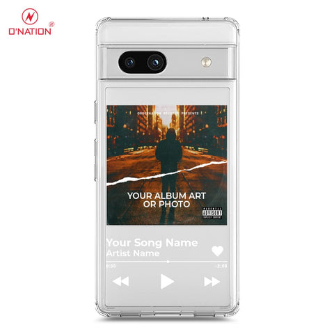 Google Pixel 7a Cover - Personalised Album Art Series - 4 Designs - Clear Phone Case - Soft Silicon Borders