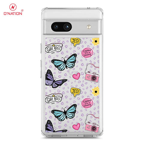 Google Pixel 7a Cover - O'Nation Butterfly Dreams Series - 9 Designs - Clear Phone Case - Soft Silicon Borders