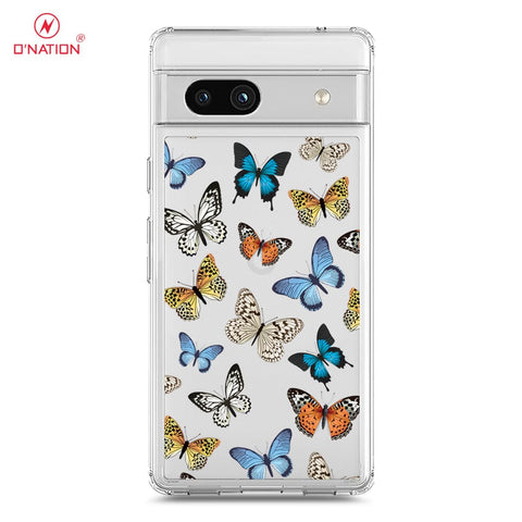 Google Pixel 7a Cover - O'Nation Butterfly Dreams Series - 9 Designs - Clear Phone Case - Soft Silicon Borders