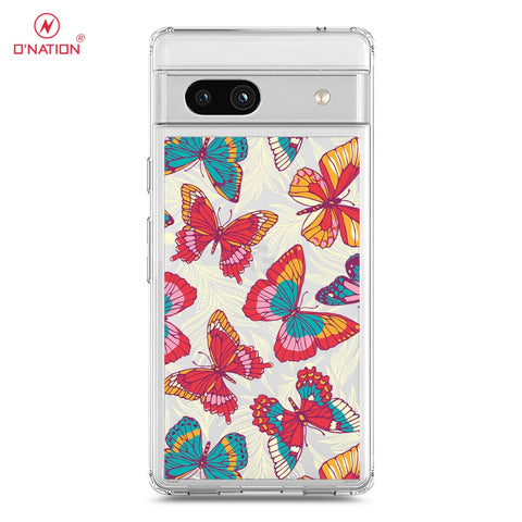 Google Pixel 7a Cover - O'Nation Butterfly Dreams Series - 9 Designs - Clear Phone Case - Soft Silicon Borders