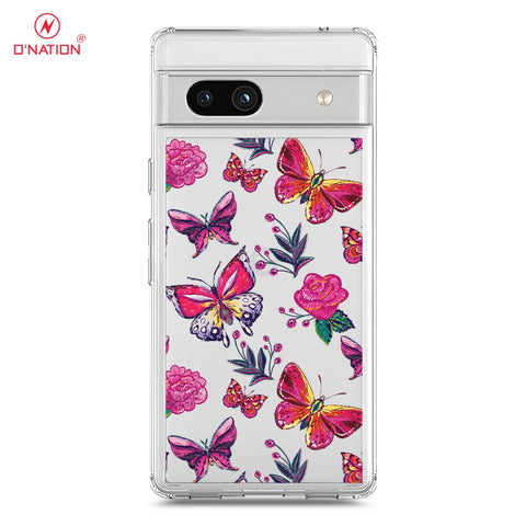 Google Pixel 7a Cover - O'Nation Butterfly Dreams Series - 9 Designs - Clear Phone Case - Soft Silicon Borders