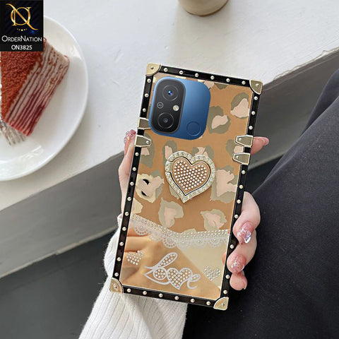 Xiaomi Poco C55 Cover  - Design5 - Heart Bling Diamond Glitter Soft TPU Trunk Case With Ring Holder