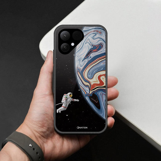 Tecno Pova Curve 2 Cover - Cosmic Marble Astronaut Design - HQ Premium Shine Durable Shatterproof Case