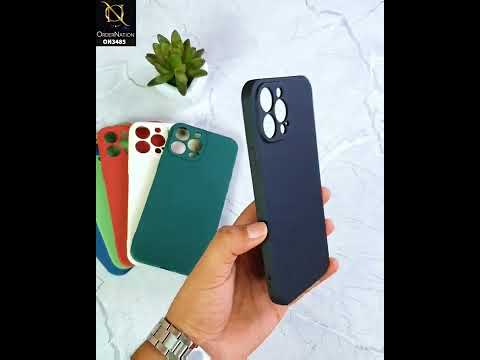 iPhone 12 Mini Cover - Black - ONation Silica Gel Series - HQ Liquid Silicone Elegant Colors Camera Protection Soft Case