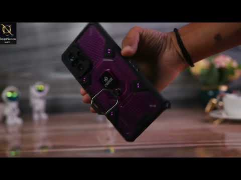Xiaomi Redmi Note 10S Cover - Purple - ONation BIBERCAS Series - Honeycomb Shockproof Space Capsule With Magnetic Ring Holder Soft Case