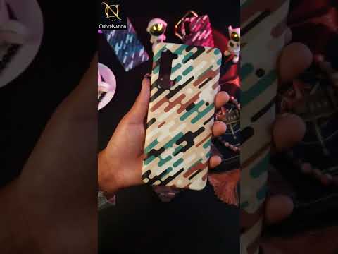 Realme C2 with out flash light hole Cover - Camo Series 3 - Pink & Grey Design - Matte Finish - Snap On Hard Case with LifeTime Colors Guarantee