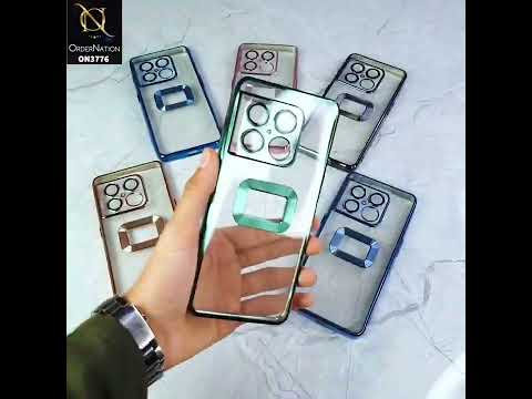 Vivo S1 Cover - Black - Electroplating Borders Logo Hole Camera Lens Protection Soft Silicone Case